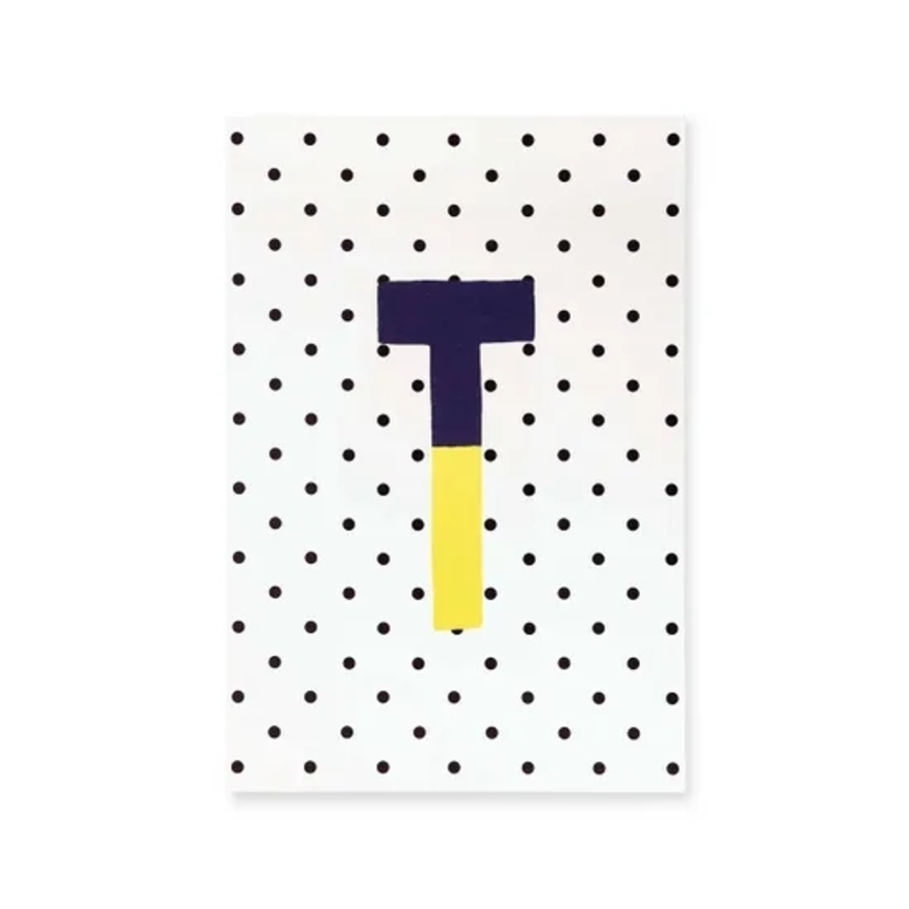 New Kate Spade New York Sparks Of Joy Polka Dot 100 Pg Notebook Initial T Sealed